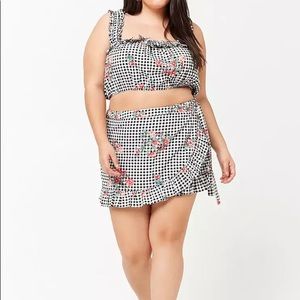 Gingham print set